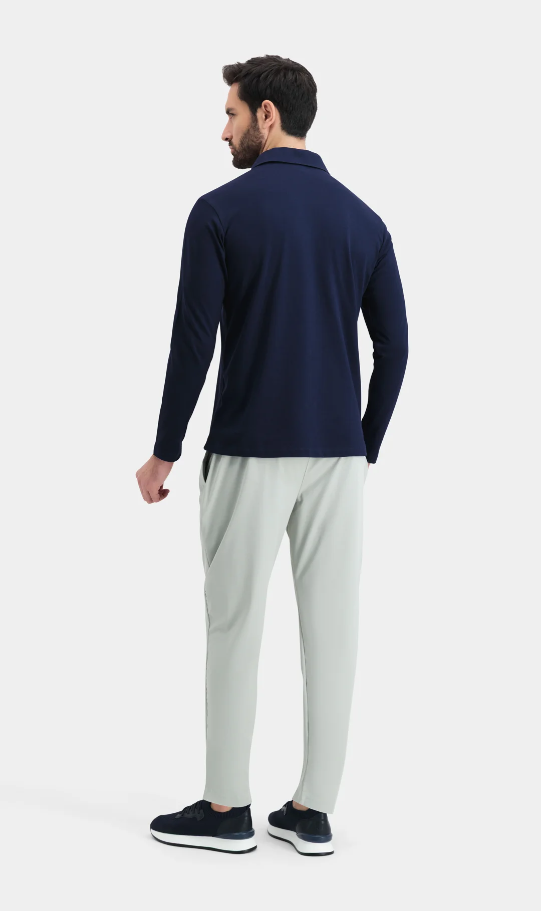 POLO LONG SLEEVE NAVY - Image 4