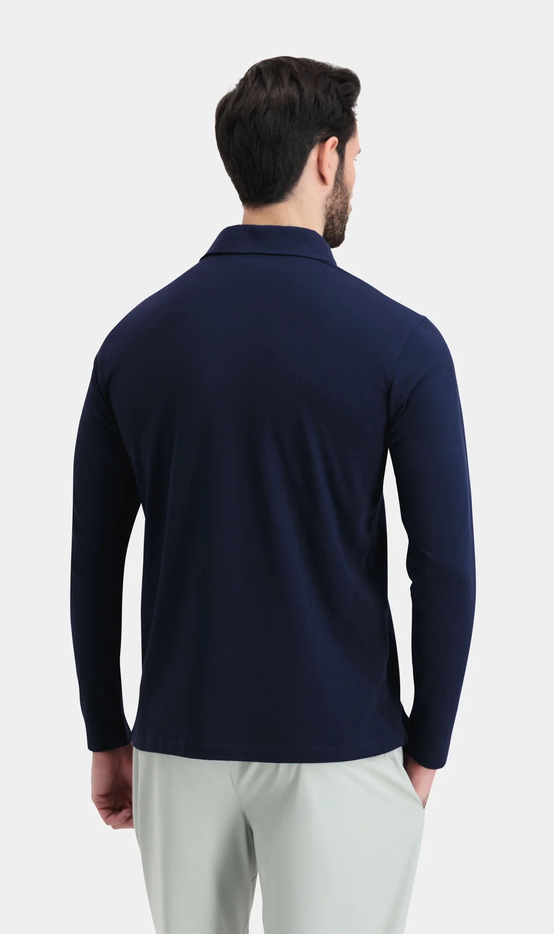 POLO LONG SLEEVE NAVY - Image 3