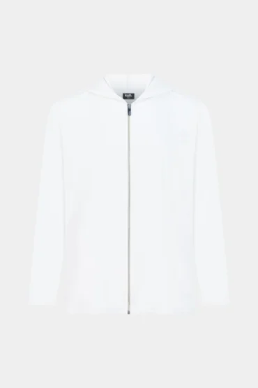FRENCH TERRY DOUBLE JACKET WHITE