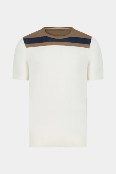 ROUND NECK CONTRAST TEE