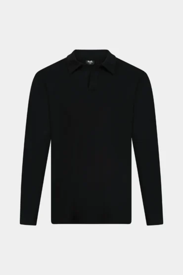 POLO LONG SLEEVE BLACK