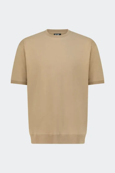 RIBBED WAIST TSHIRT - BEIGE