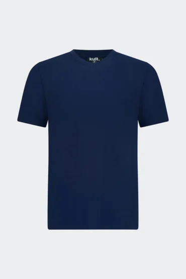 V NECK BASIC - NAVY
