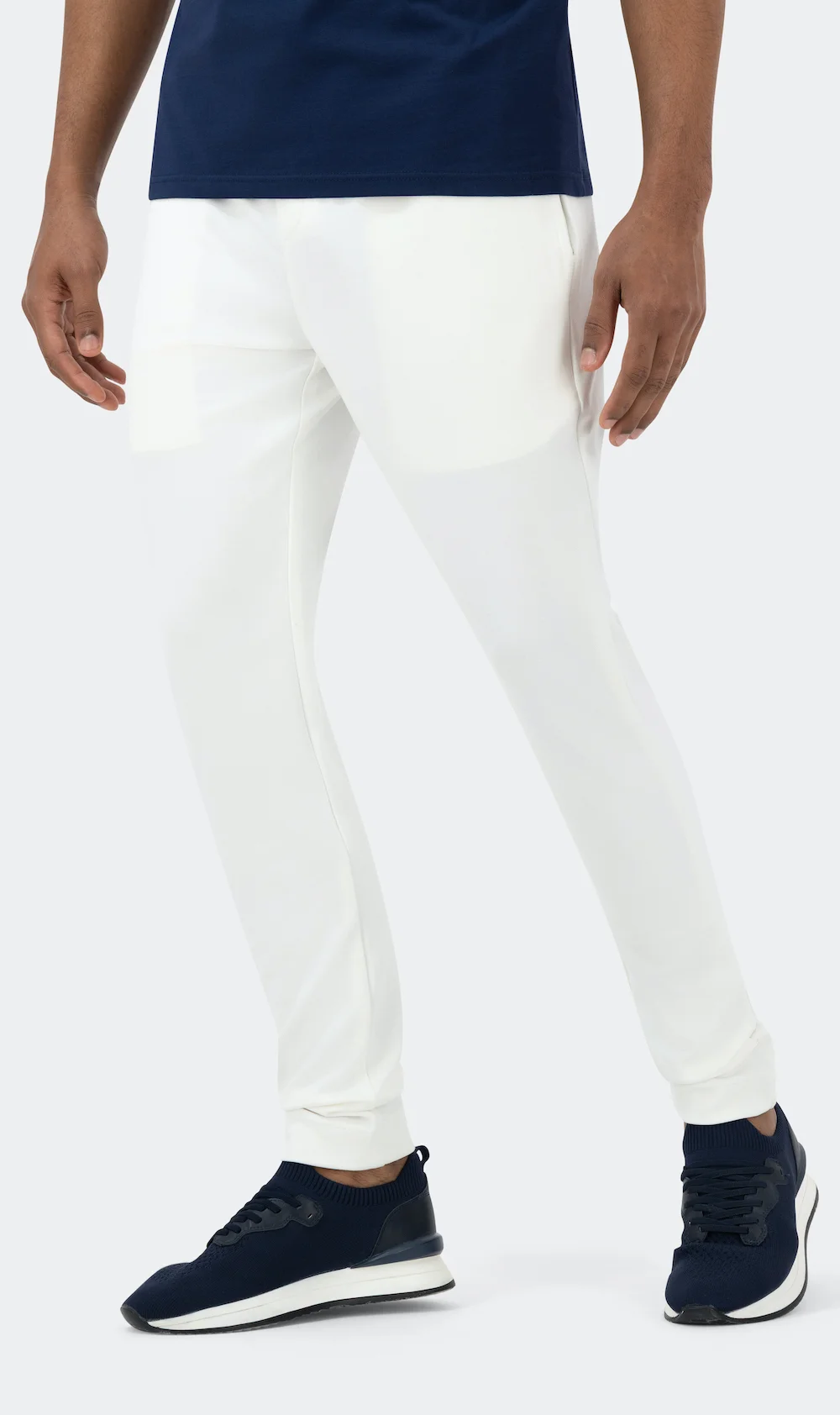INTERLOCK DRAWSTRING PANTS - WHITE - Image 5