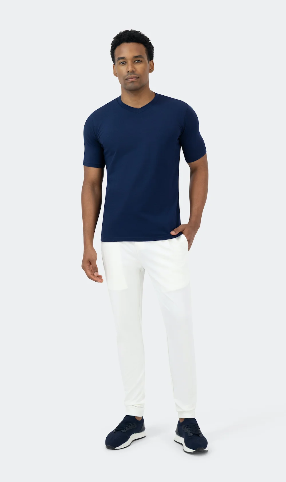 INTERLOCK DRAWSTRING PANTS - WHITE - Image 4