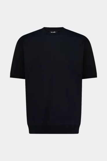 RIBBED WAIST TSHIRT - BLACK