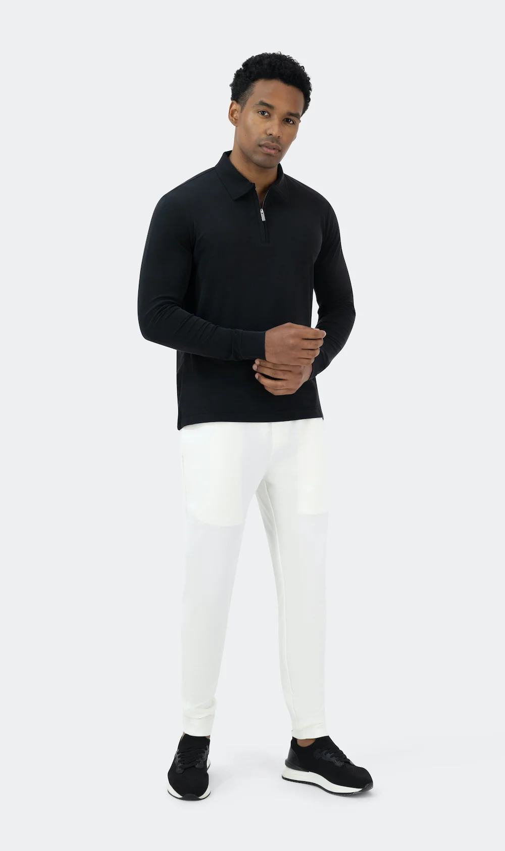 INTERLOCK DRAWSTRING PANTS - WHITE - Image 2