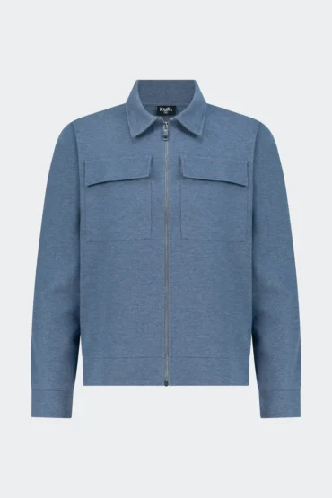 INTERLOCK CARDIGAN - NAVY