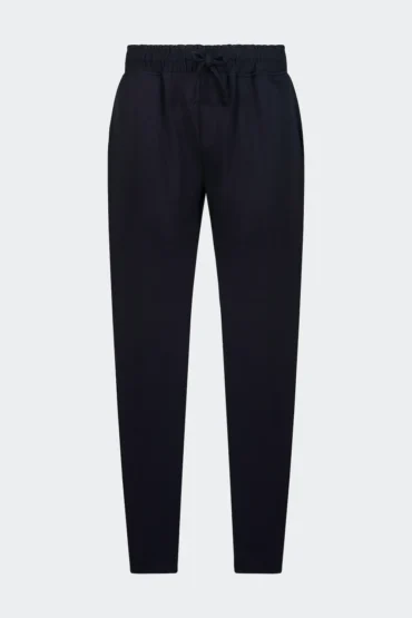 INTERLOCK DRAWSTRING PANTS - BLACK