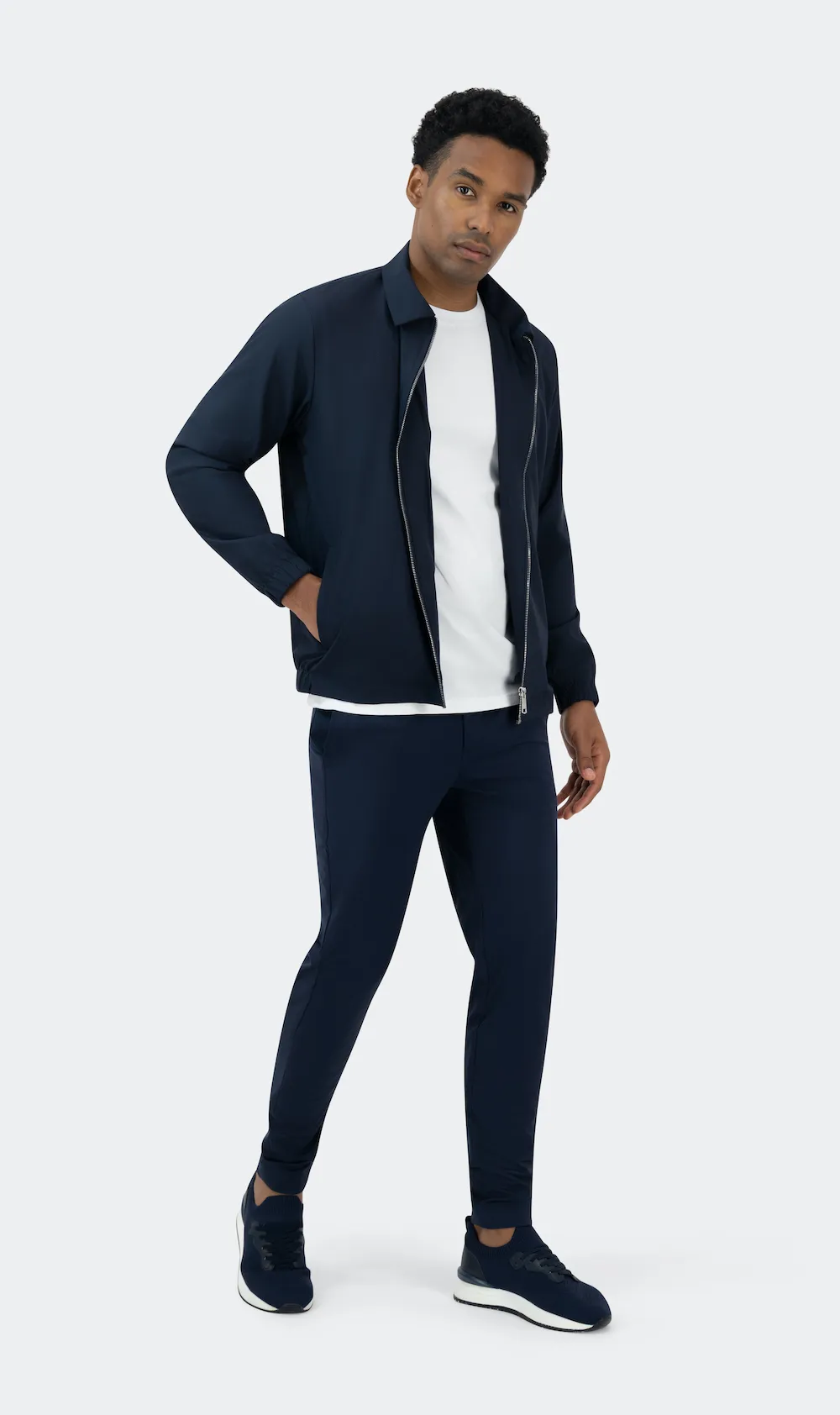 LIME WAX PANTS - NAVY - Image 3