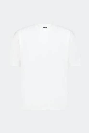 RIBBED WAIST TSHIRT - WHITE